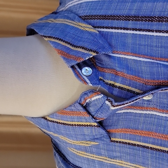 Button Down Sleeveless blouse Petite Large - Picture 4 of 7